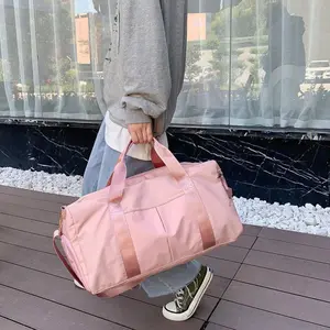 Men and Women's  Large Capacity Travel Bag With Shoe Compartment Sports Tote Gym Bag, Weekender Travel  Overnight Shoulder Casual Bag