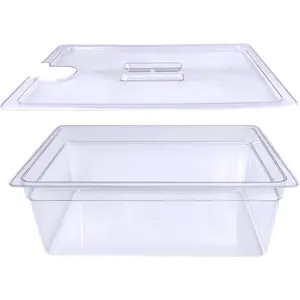 26 QT Large Sous Vide Container With Lid, Sous Vide Tub Kit Compatible with Wancle Anova, Joule,  Sous Vide Cookers for  Chefs Professional Use (26 qt no rack)