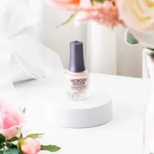 Morgan Taylor Sheer & Silk - Natural Sheer, Professional Lacquer, Vibrant, Chip-Resistant, Fast-Drying, Long-Lasting, High-Shine, Perfect for Manicures & Pedicure, 15mL.