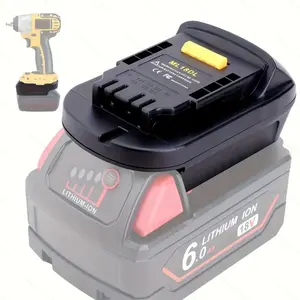 Mil18dl Battery Adapter Compatible with Dewalt 20v Cordless Tools, Fits Milwaukee 18v Max Lithium-Ion Batteries, Only Adapter Included