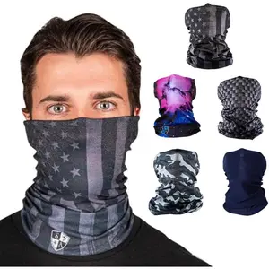 Company 5-Pack UV Face Shield | UV 30+ Multipurpose Neck Gaiter Balaclava for Adults