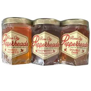 3oz Mini Trio Pepper Jelly - Classic Colorful Pepper Jelly for Flavorful Treats