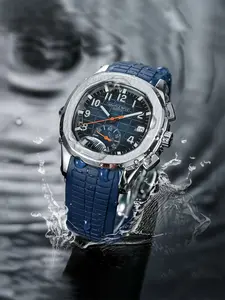 Top Brand NAVIFLZ NFVZ 2025 Direct Sales Men Chronograph Quartz Watch Sports Orange Silicone Rubber 40mm Man Waterproof Watch