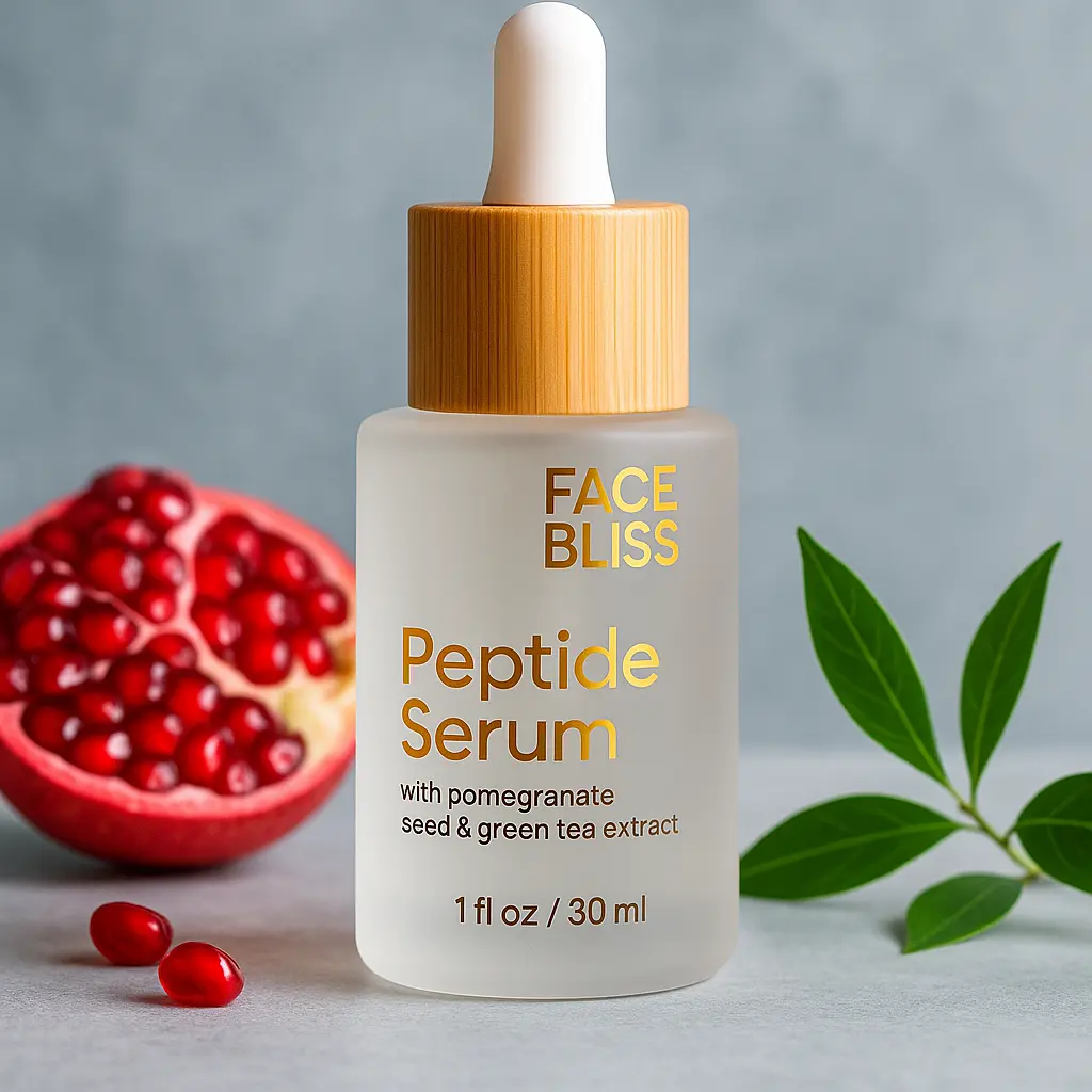 Peptide Serum with Pomegranate Seed & Green Tea Extract | FaceBliss Beauty