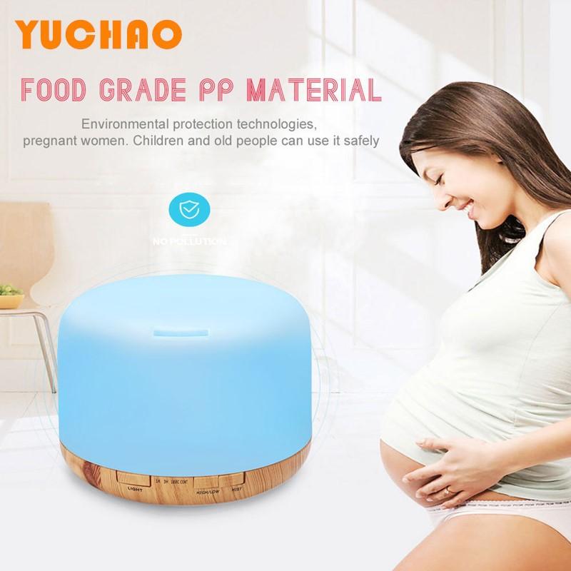 Ultrasonic Air Humidifier Muji Style USB Home Aromatherapy Machine Essential Oil Lamp Silent Bedroom Small Model 500ML Compact Design
