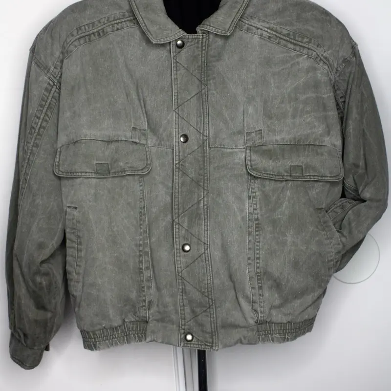 Thick Grey Bomber Jacket