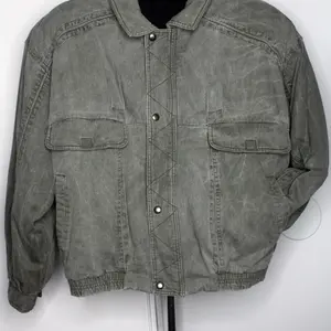 Thick Grey Bomber Jacket