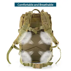 45L outdoor double-shoulder large backpack, outdoor cycling sports backpack, travel camouflage multi-functional backpack
