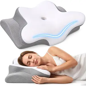 Pillow for , Memory  Contour Pillow Dual Height 5.5/3.7 for   Support -   Cooling Pillow Side   Sleepers Arm Support