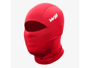 We Ball Sports Compression Ski Mask, Balaclava (Red) Thermal Mask Heat Retention Mask