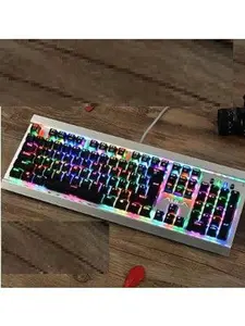 Tarantula defender game mechanical keyboard glare RGB backlight macro programming computer wired 104 key green axis black axis