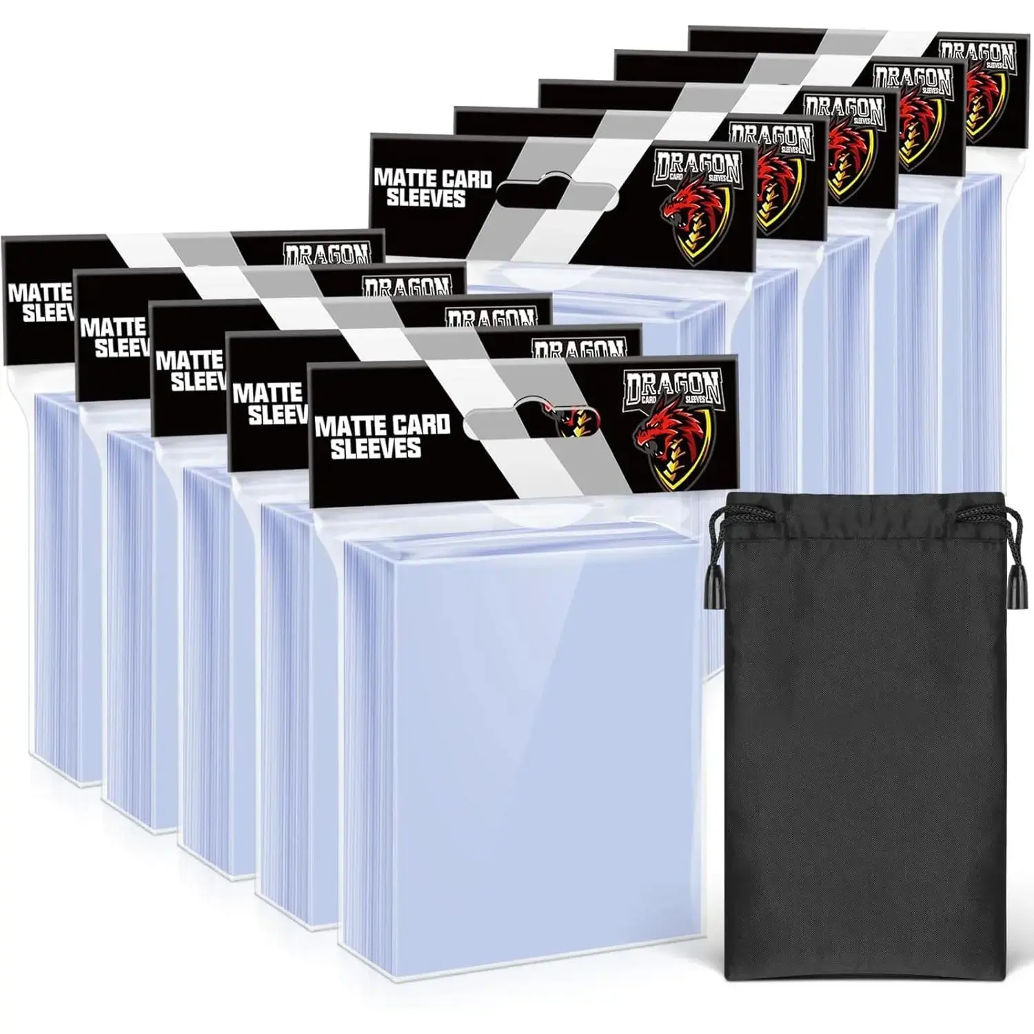 1000 Counts Card Sleeves Top Loaders for Trading Cards, Penny Soft Sleeves Baseball Card Sleeves Protectors Fit for Sports Cards, Football, MTG, Yugioh Card