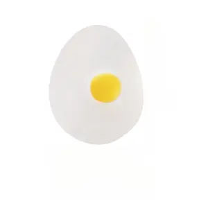 Transparent Simulated Egg Squishy, Unbreakable Single Yolk Stress Relief Egg, Water Squeeze Fidget Vent Toy