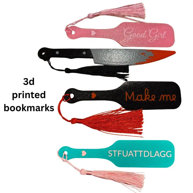 Bookmarks, Gothic Black with Inspirational Quotes, Unique Reading Accessories, Ideal Gift for Book Lovers, Library & Reading Club Souvenirs