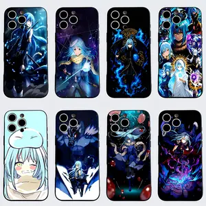 Rimuru Tempest Anime Phone Case for iPhone 17 16 15 14 13 12 11 Pro Max Plus That Time I Got Reincarnated as a Slime TPU Soft Cover with Precise Cutouts, Classic Straight Edge