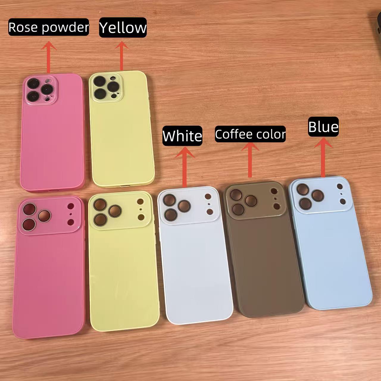 Luxury crystal texture mobile phone case, skin-feeling solid color mobile phone case suitable for iPhone17/16/15/14/13promax series, solid color mobile phone protective cover Luxury crystal texture mobile phone case, skin-feeling solid color mobile phone case suitable for iPhone17/16/15/14/13promax series, solid color mobile phone protective cover