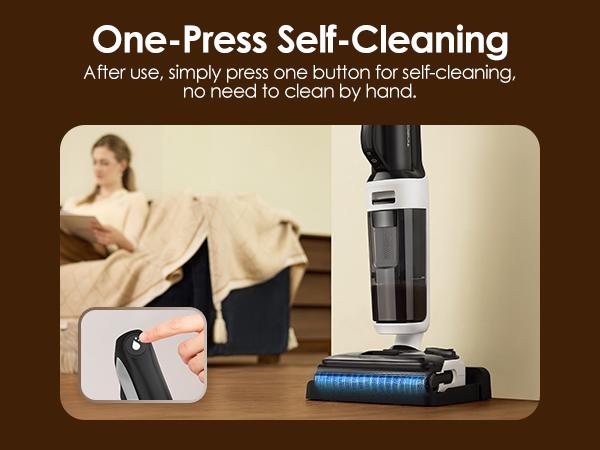 Tineco Floor One Switch i5 Stretch Breeze Wet Dry Vacuum Cleaners, 2-in-1 Cordless Vacuum for Multi-Surface, 20KPa Powerful Floor Cleaner Mop with Long Runtime