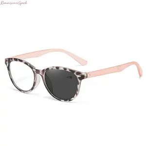 Unisex Grey Tortoiseshell-Photochromic Gray Tint Reading Glasses, Anti-Blue Light Single Vision Lenses, Comfortable Full-Rim Eyeglasses, Ideal Gift for Seniors, Perfect for Daily Reading
