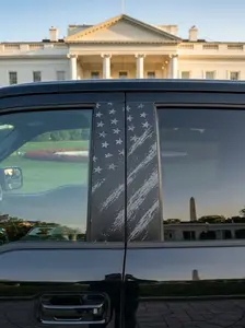 2PCS XL B-Pillar Vinyl Wrap Set, 12.6"×23.6" (Cut-to-Fit), Waterproof Car B Pillar Sticker Decal, Door Window Pillar Decals, Gloss Vinyl Car Wrap for SUVs Trucks Vans Vehicle