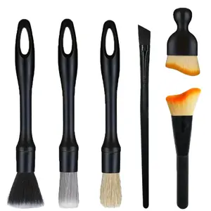 6-Piece Super Soft Car Detail Brush Set for Car and Home Interior and Exterior Cleaning Elegant Durable Brushes Car Care Tools