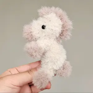 Fluffy Horse Crochet Doll Soft Plush Handmade