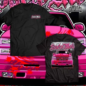 Suelomob Halloween Kity Pink 2 Side T-shirt, Gift, Graphic Tee Cotton