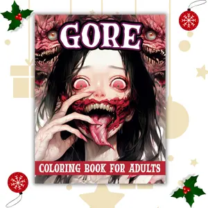 Gore: Horror Coloring Book For Adults | A Terrifying Collection of Dark, Scary and Bone-Chilling Illustrations for Relaxation & Stress Relief (Creepy Horror) Paperback – October 19, 2023