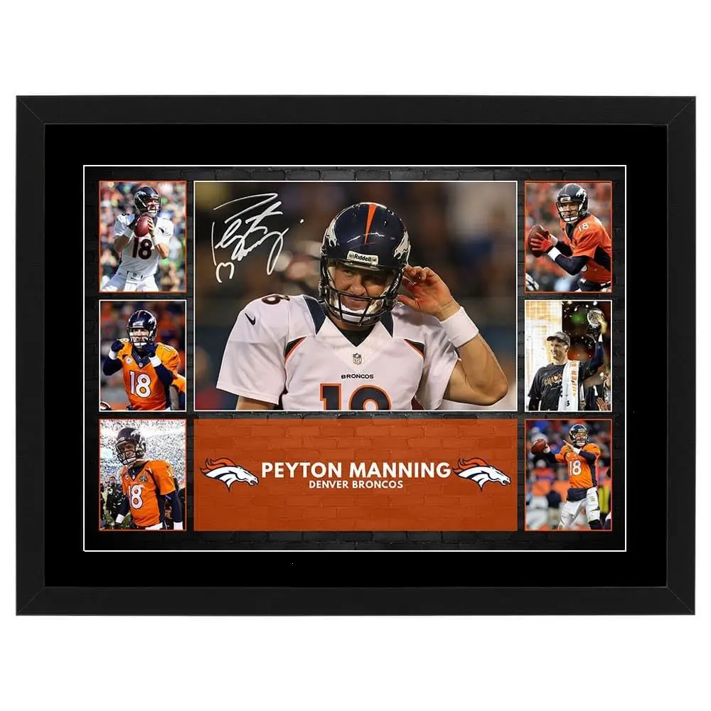 Peyton Manning Denver Broncos Poster, Fan Gift ( Unframed - Print Only )