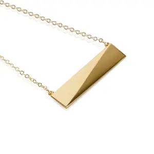 Large Flex Necklace 14K Gold Plated (Brass)