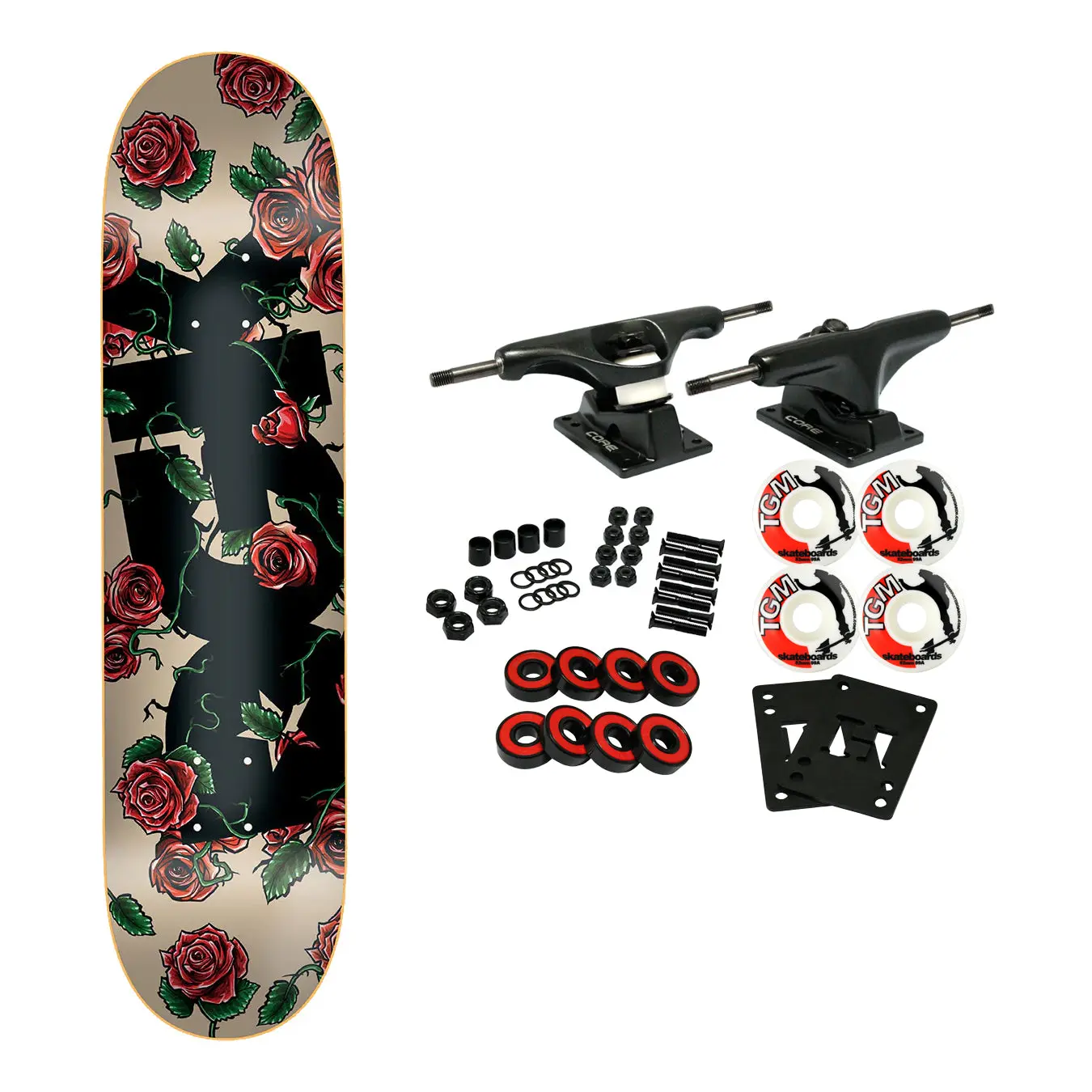 DGK Skateboard Complete Bloom Sand 8.06" x 31.85"