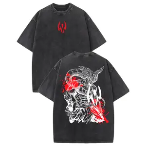 Mahoraga JJK Anime Graphic Tee, Vintage Washed Oversized Dark Anime Streetwear T-Shirt, Soft Cotton Unisex Apparel, Gift for Jujutsu Kaisen Fans quarter zip men lemon demon soulja boy outfit truck fit clothes gorlock destroyer
