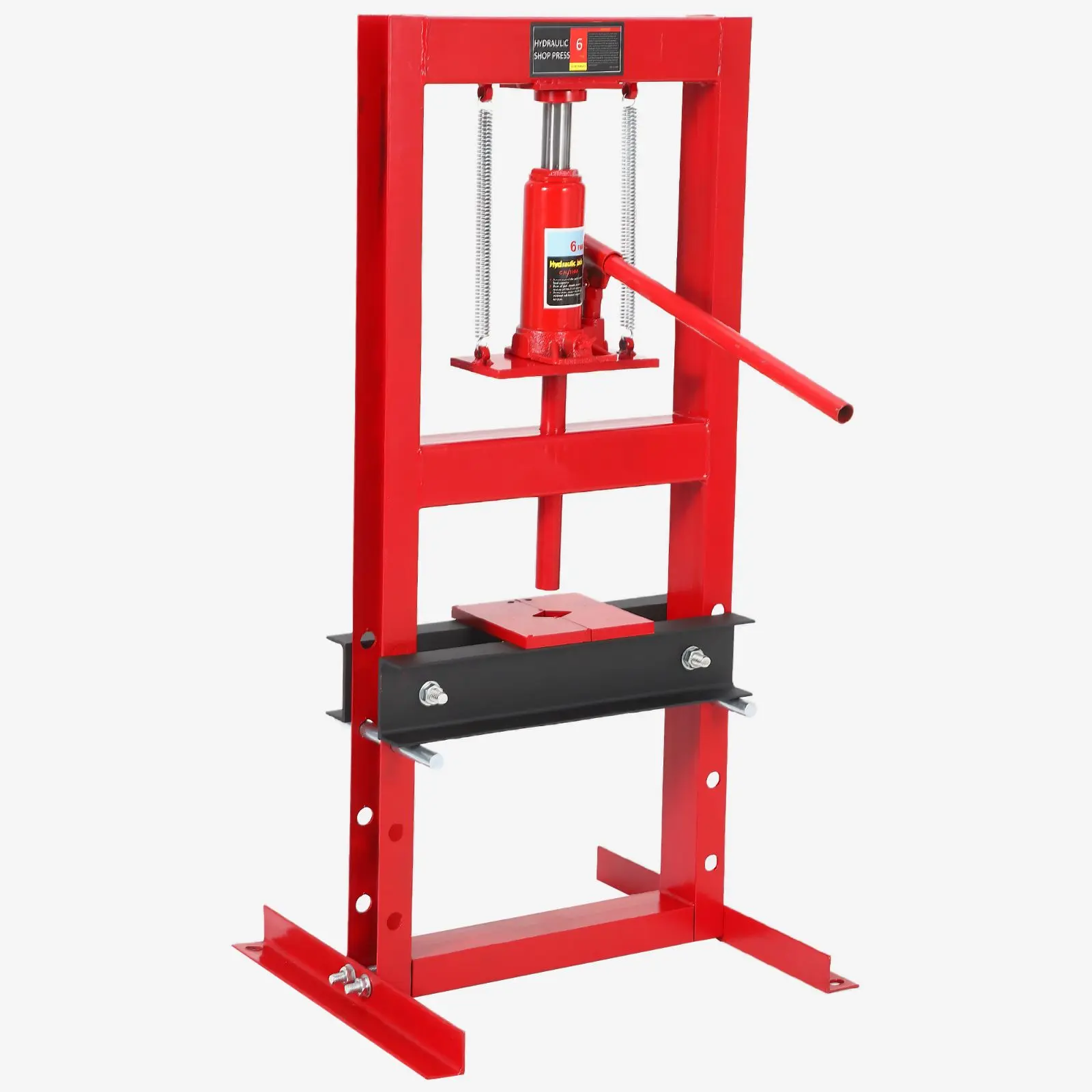 COZONY 6/10/12/20 Ton H-Frame Hydraulic Shop Press with Gauge, Adjustable Plates for Bearings & Ball Joints