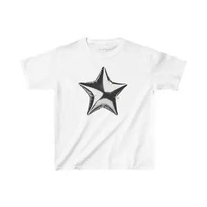 Chrome Star Baby Tee Merch, Womens Tops, Y2k Chrome Shirt