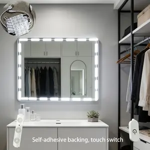 USB-5v Touch Mirror Light, Adjustable LED Makeup Light Strip, Indoor USB Lighting, Self-Adhesive Decorative Light, Bathroom Mirror Light, Staircase Light