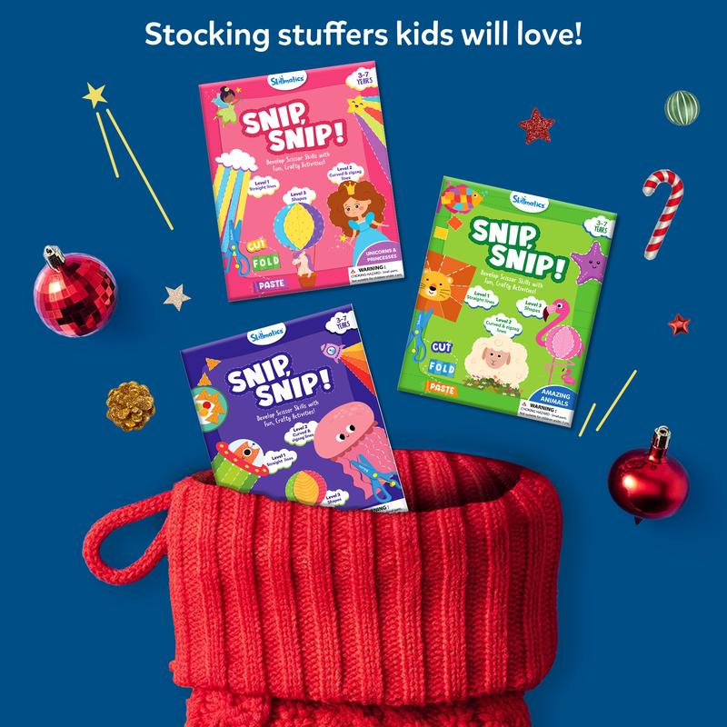 Skillmatics Snip, Snip - Art & Craft Activity, Practice Scissor Skills, Craft Kits, Gifts for Toddlers, Girls & Boys Ages 3 to 7 paper crafts