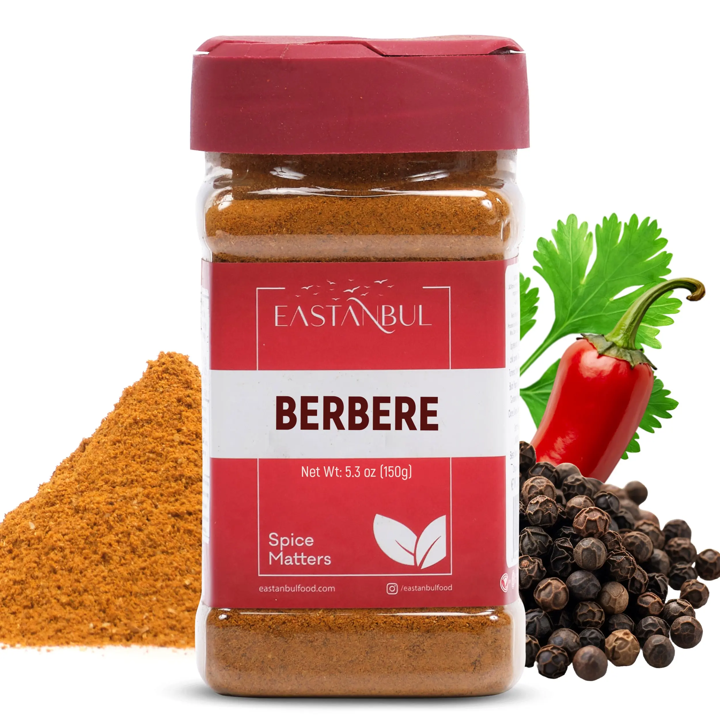 Eastanbul Berbere Spice Blend, Berbere Spice, Berbere Seasoning, 5.3oz Roasted Nuts Ethiopian Cuisine