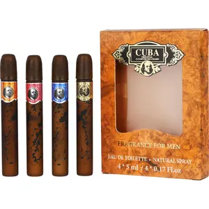 Cuba Variety Set-4 Piece Mini Variety With Cuba Gold, Red, Blue, & Orange & All Are 0.17 Oz For Men