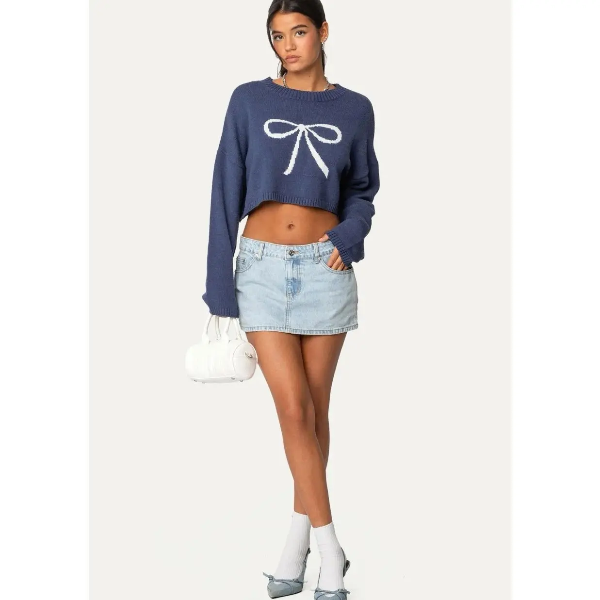 Chiara Denim Micro Skirt