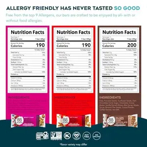 88 Acres Granola Bars | Gluten Free, Nut-Free Oat and Seed Snack Bar | Vegan & Non GMO | 6 Pack (Variety Pack)…