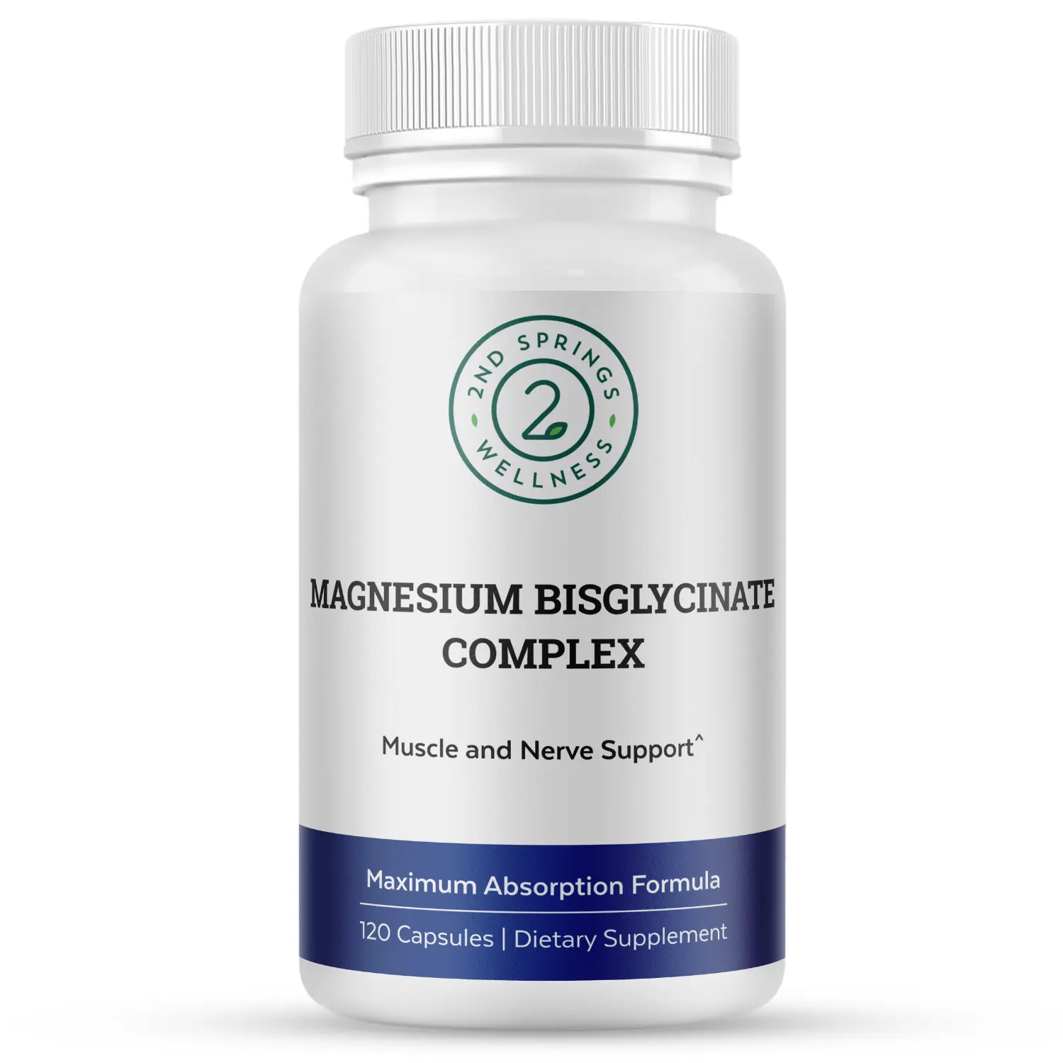 Magnesium Bisglycinate Complex 400mg – Albion TRAACS Chelated Magnesium for Maximum Absorption – Gentle on Stomach, Highly Bioavailable Magnesium Supplement – 120 Capsules