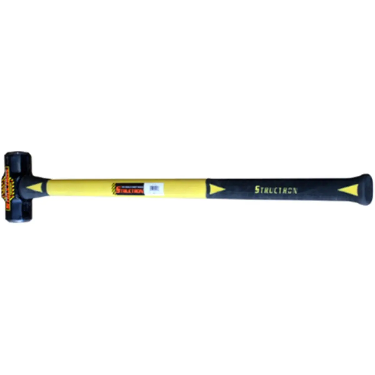 212 MAIN 10lb Fiberglass Sledge Hammer by Seymour Manufacturing (41818) - Metal-Constructed, Chamfered Edge, Double-Faced, Fiberglass Grip, Ideal for Stone, Concrete
