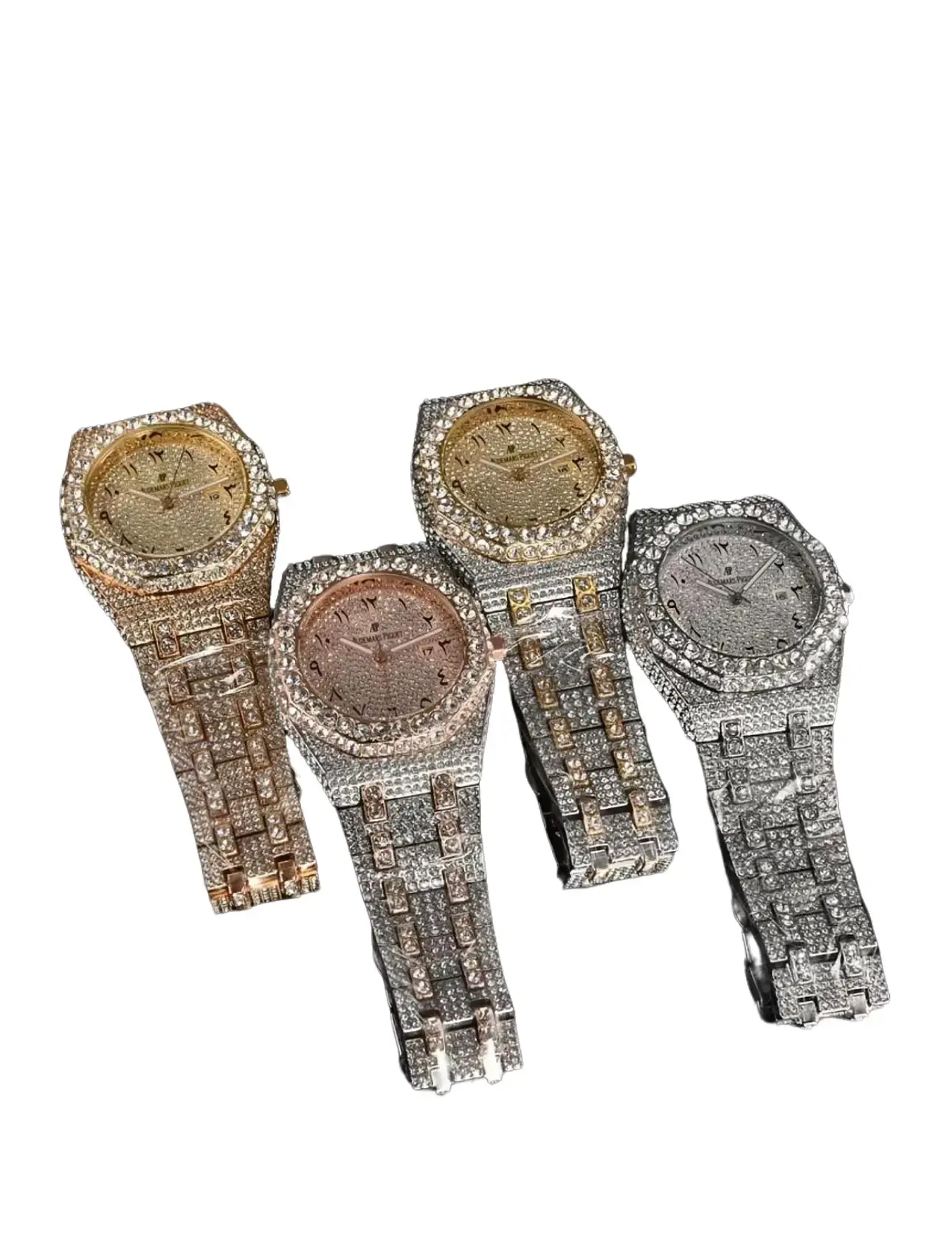 Watch Collection - 3 Styles in Gold, Rose Gold, Silver & Platinum with Diamond Accents
