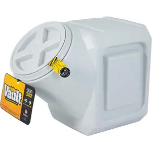 Vittles Vault Stackable Dog Food Storage Container with Airtight Lid - Holds Up to 40 Pounds of Dry Pet Food - Suitable for Cats and Puppies - BPA-Free Plastic - Made in the USA - [#” L X #” H]
