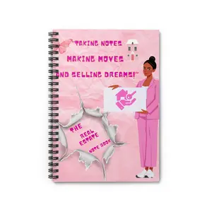 Real Estate Spiral Notebook - Ruled Line, Property Management Journal, Realtor Planner, House Flipping Diary, Investor Notepad