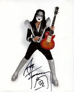 (No Frame) Ace Frehley signed autographed kiss Poster