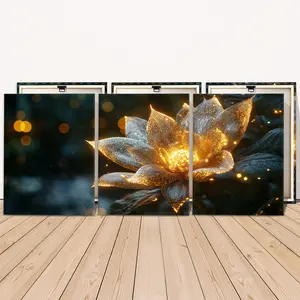 3 Counts Wooden Framed Canvas, Relaxing Bull In Bathtub Artwork, Exquisite Poster, Perfect Living Room Decoration, Modern Art, Fashion Family Poster, Wall Art Decoration, Odorless, Artwork