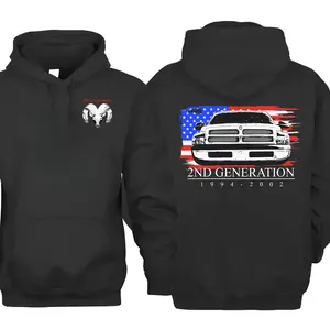 Dodge Ram 2ND Gen 1994-2002 Men's Hoodie - All Seasons Car Enthusiast Made in USA Ultra Cotton Hoodie - Gift for Truck Lovers Hoodie – 2nd Generation Pickup Graphic Pullover