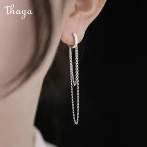 Thaya Geometric Tassel Earrings