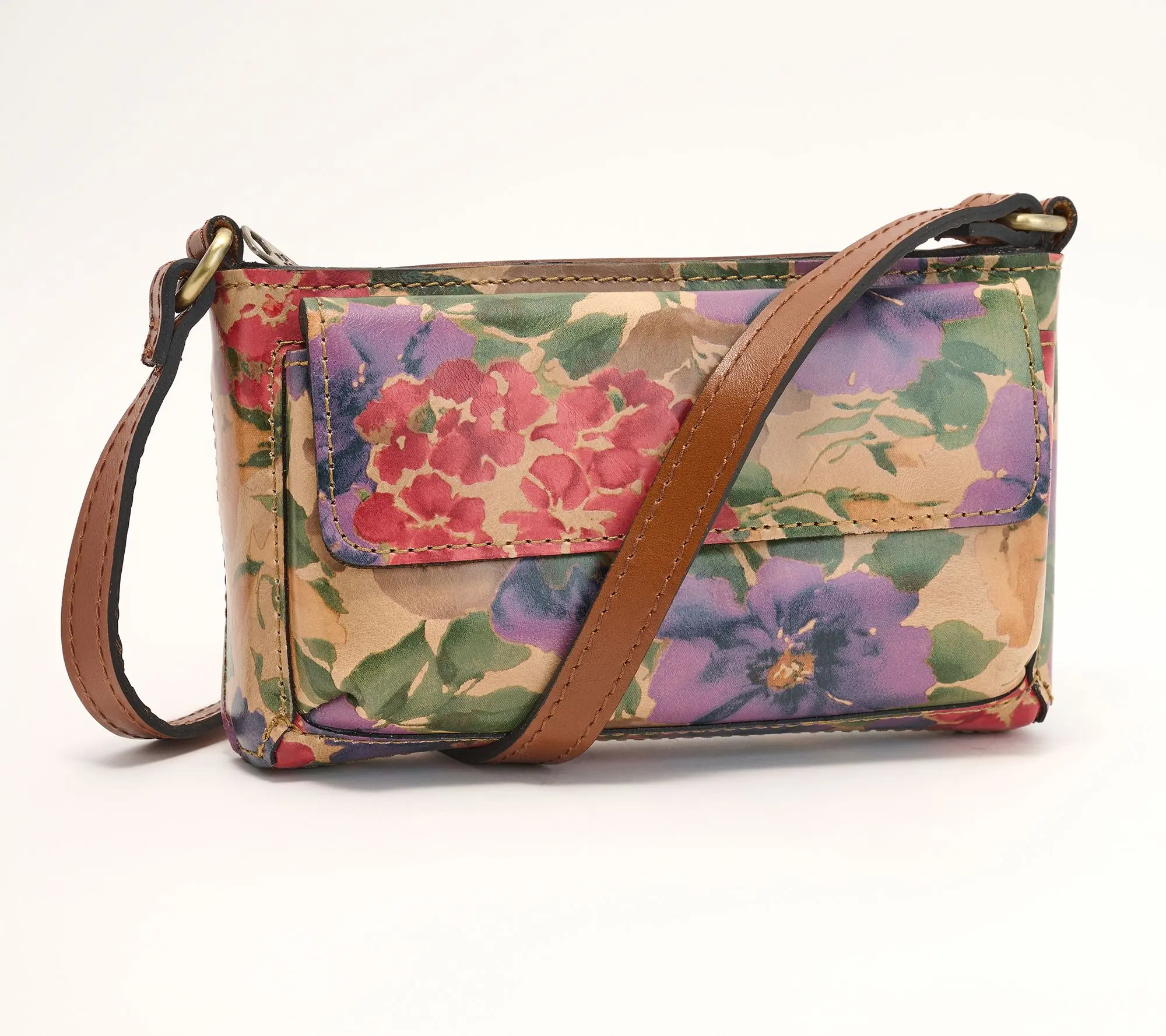Patricia Nash Leather Dovera Phone Crossbody