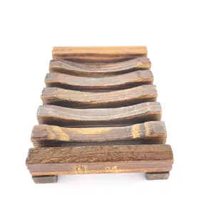 Stained Wood Bamboo Soap Dish / Eco-Friendly / Zero Waste
